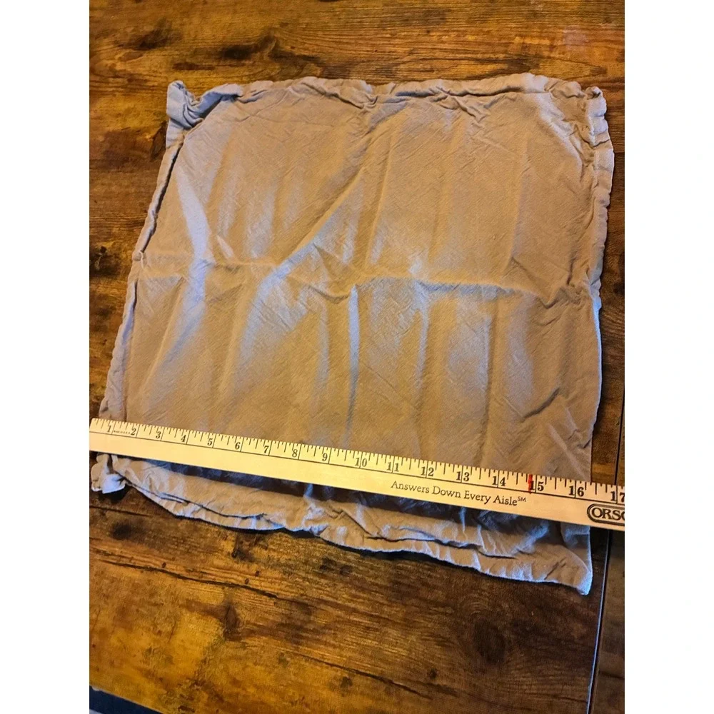 Unbranded Linen Napkins Set of 3 OS Taupe Excellent Square Textured Farmhouse